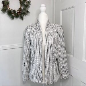 J. Crew Going-Out Blazer Black and White Tweed